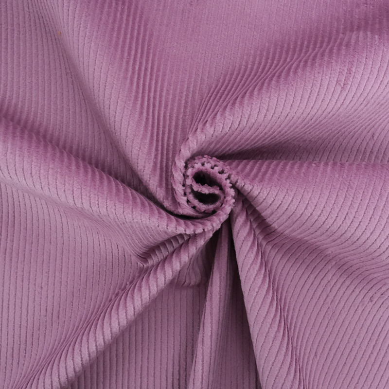 Maé-stretchfluweel met ribbelpatroon, mauve